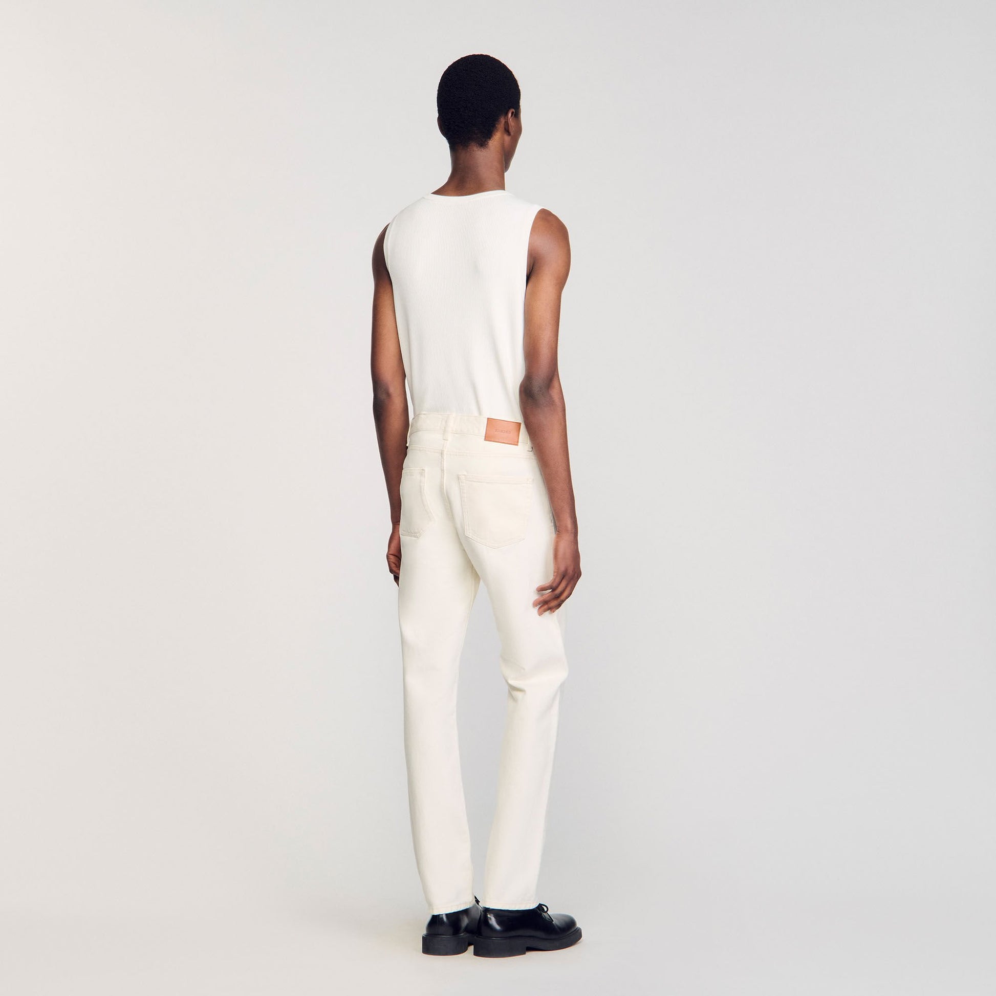 Sandro Regular jeans Ivory.