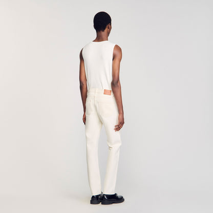 Sandro Regular jeans Ivory.