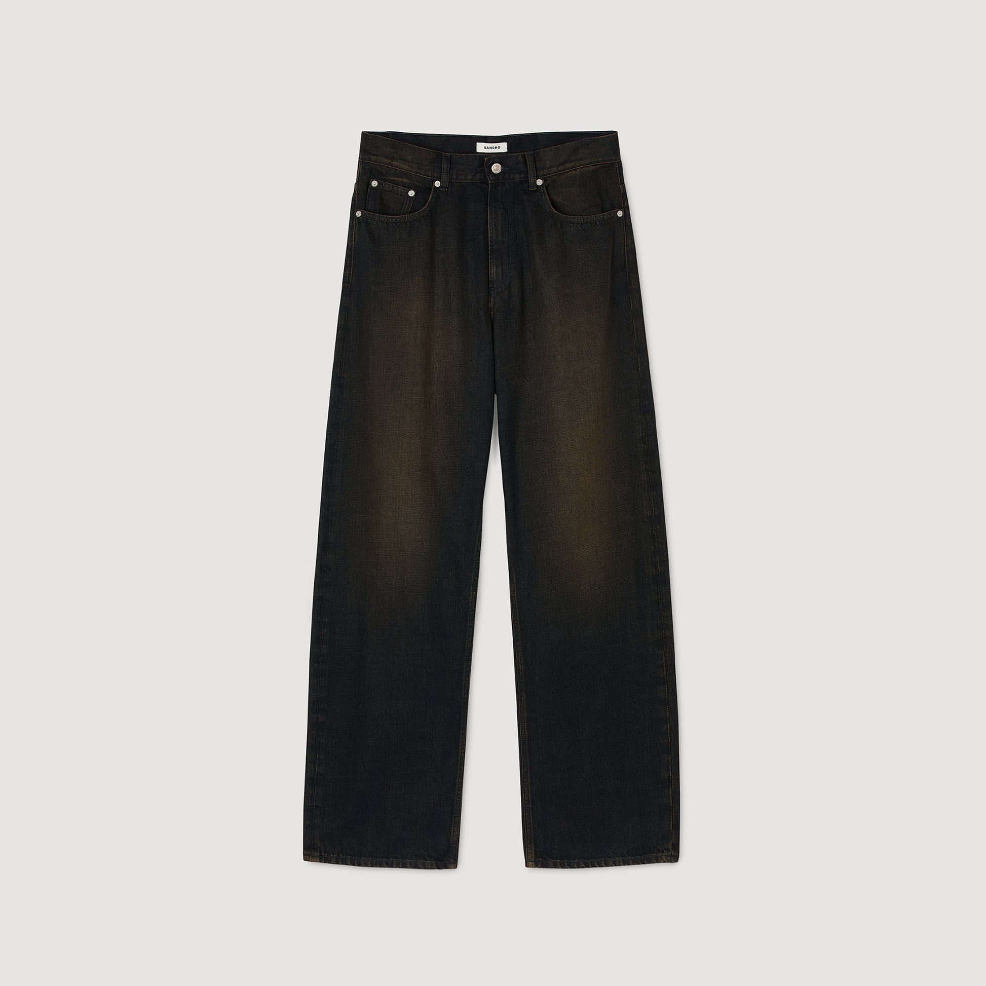 Sandro Baggy jeans Moka.