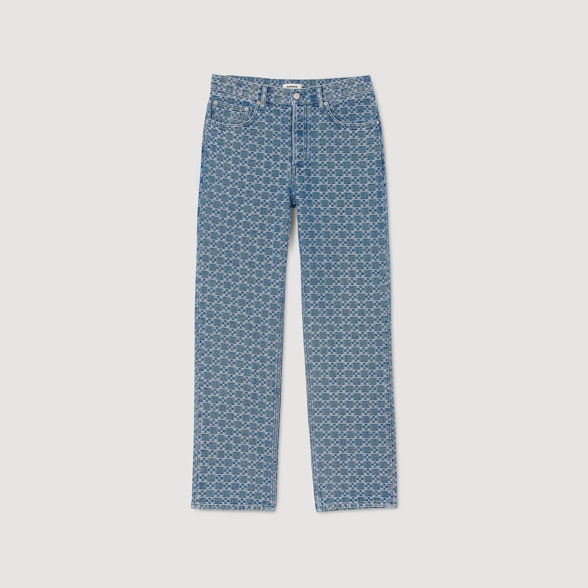 Sandro Regular-fit Square Cross jeans Blue Vintage - Denim