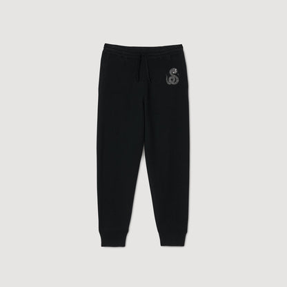 Sandro Joggers with snake detail Black