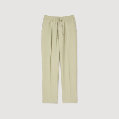 Sandro Elasticated straight-leg trousers Light Kaki.