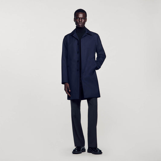 Sandro Waterproof raincoat Navy Blue