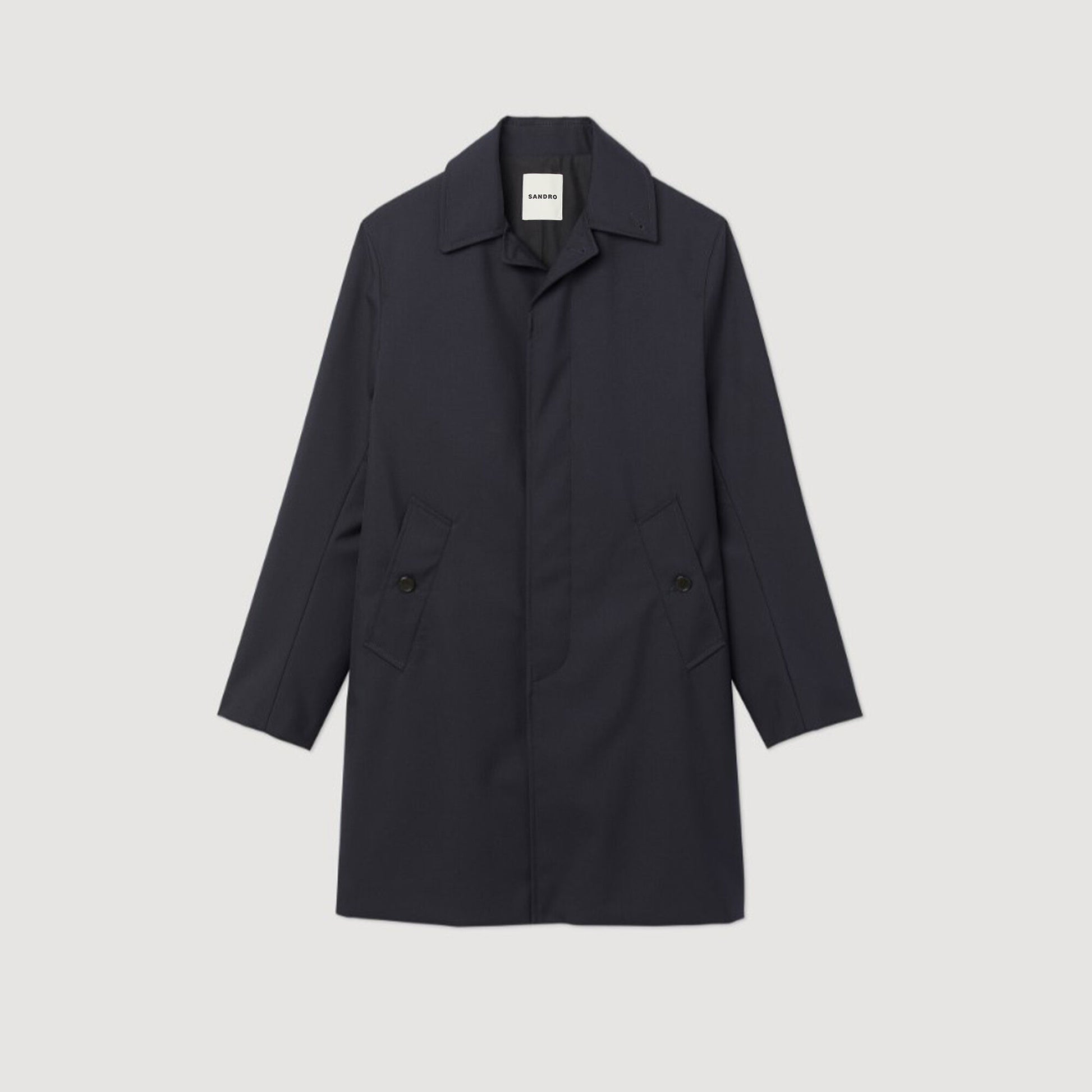 Sandro Waterproof raincoat Navy Blue