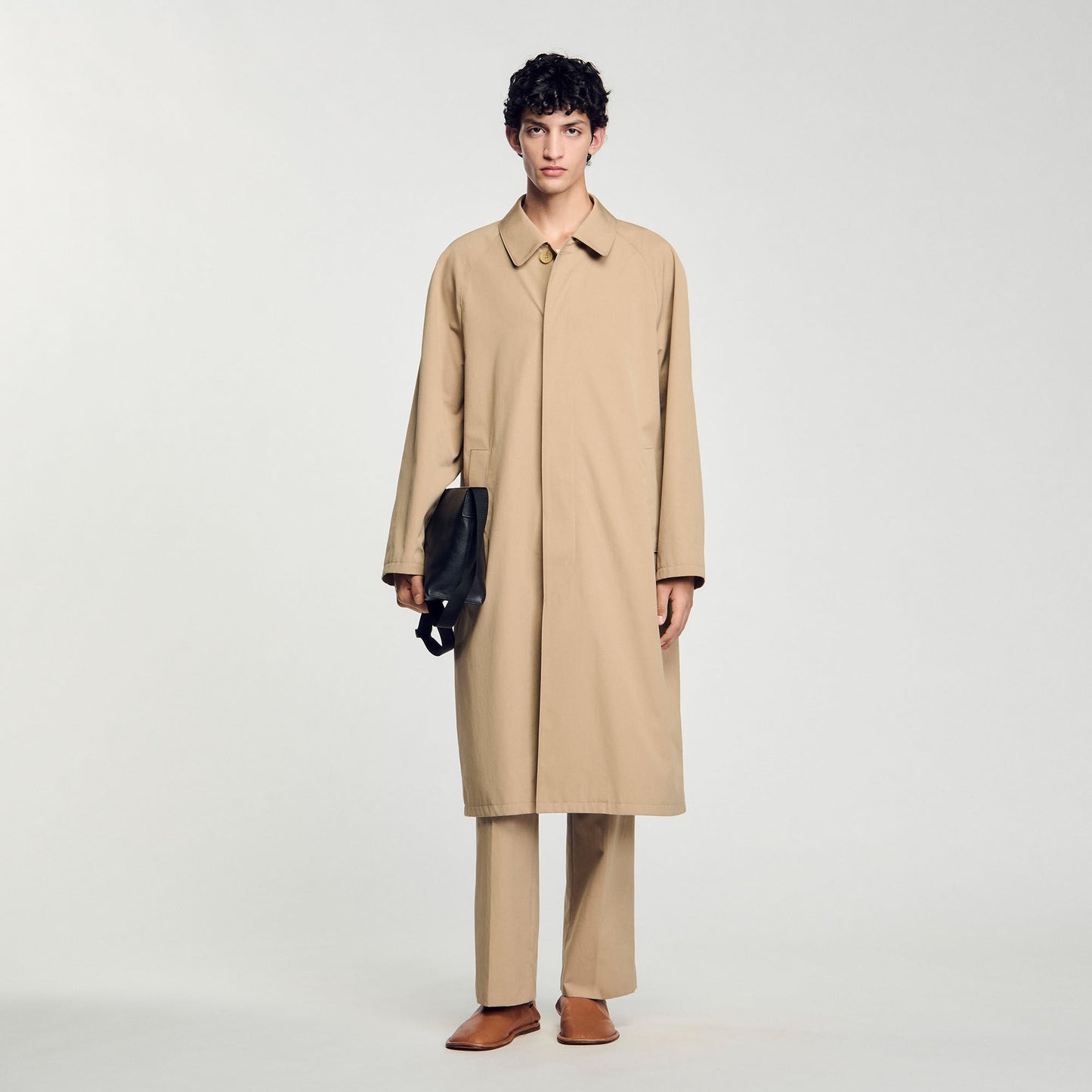 Sandro Long coat Sand.
