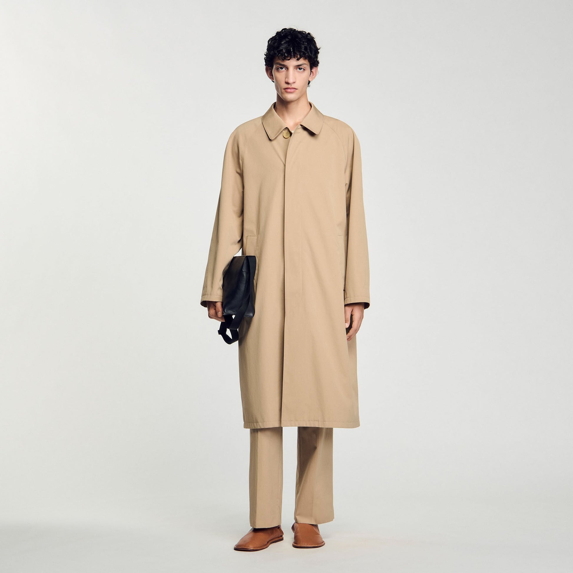 Sandro Long coat Sand.
