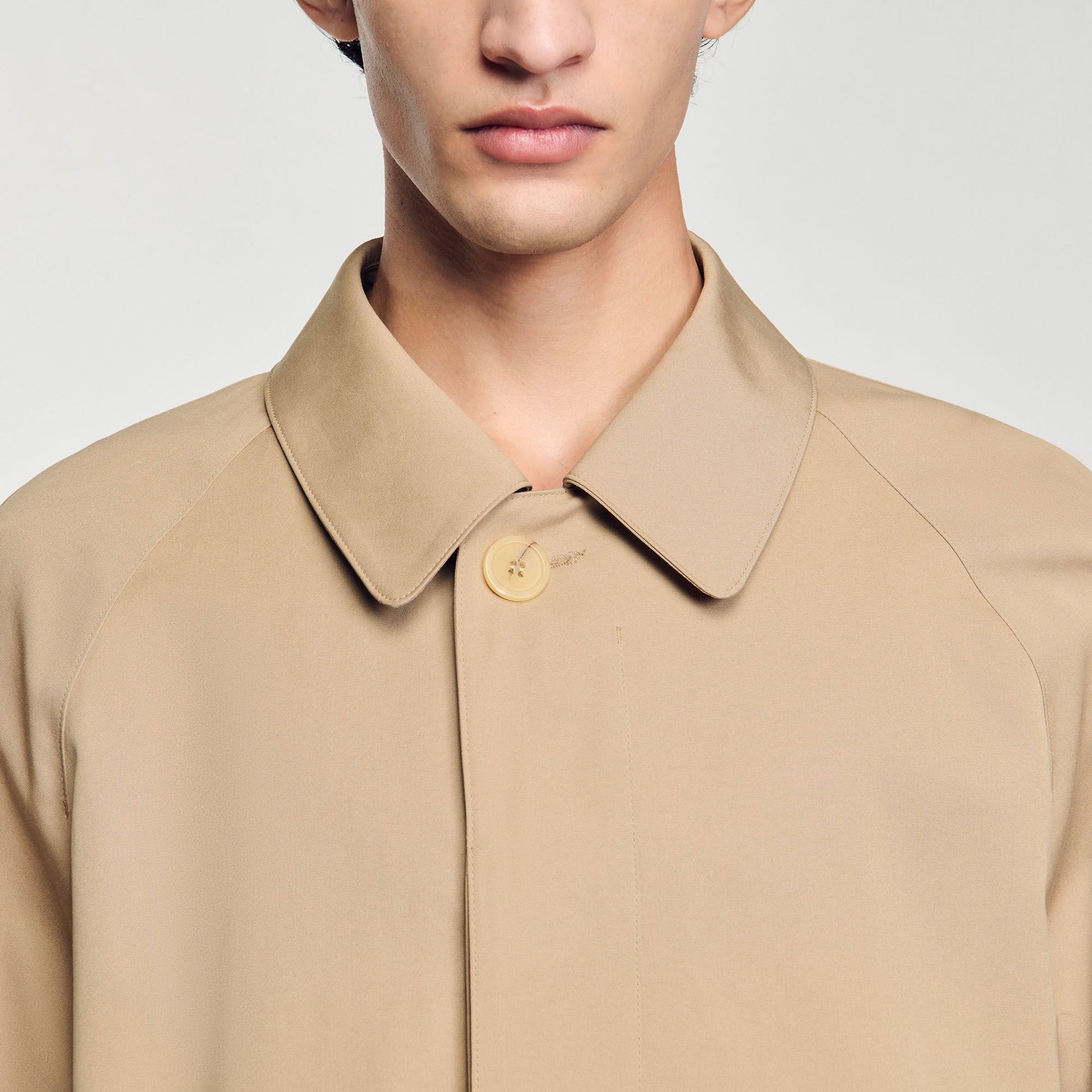 Sandro Long coat Sand.