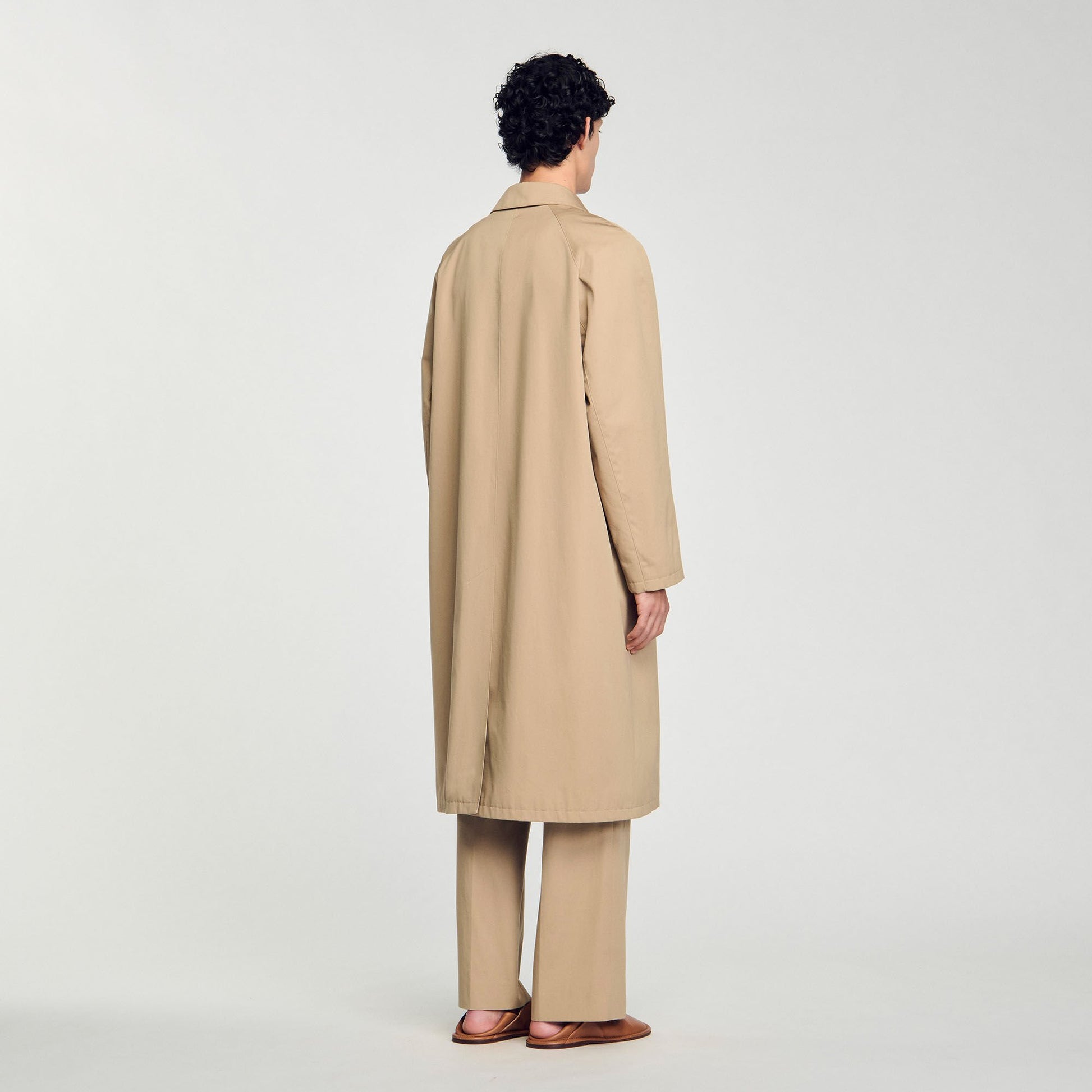 Sandro Long coat Sand.