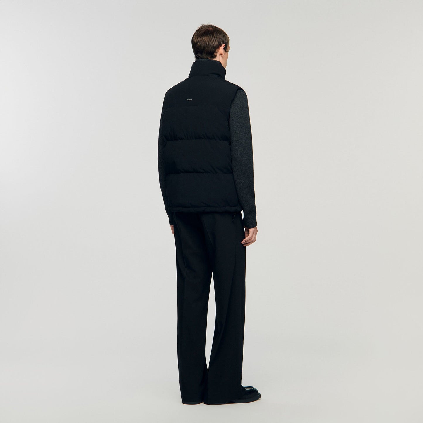 Sandro Sleeveless technical puffer Black