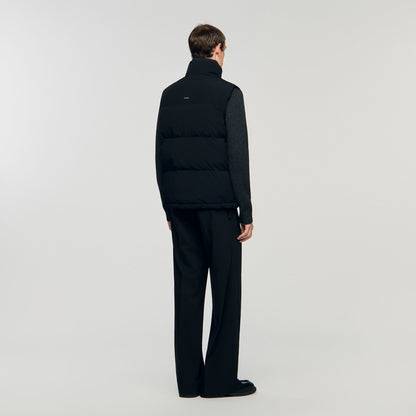 Sandro Sleeveless technical puffer Black