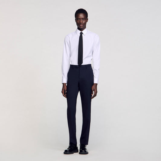 Sandro Classic wool suit pants Navy Blue
