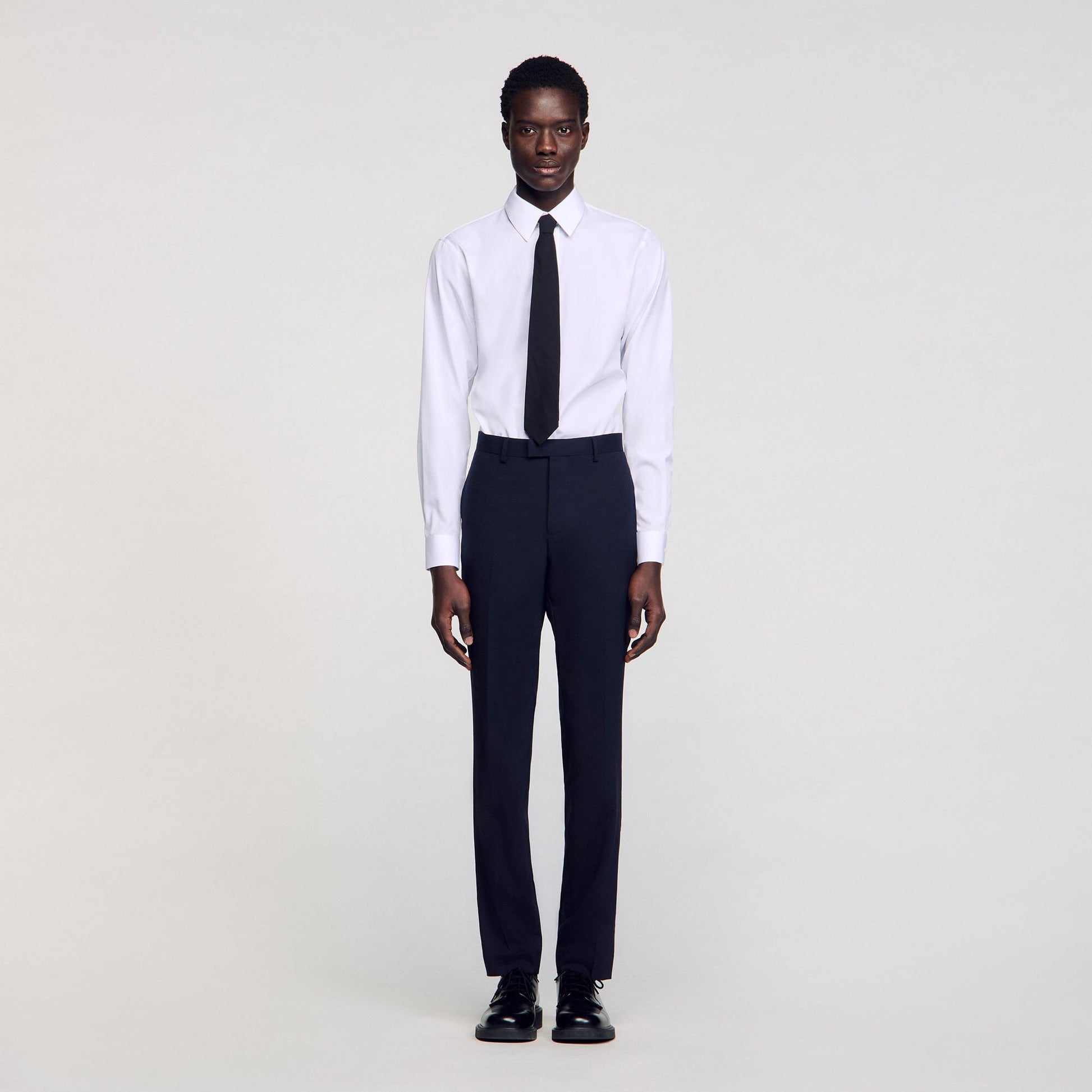 Sandro Classic wool suit pants Navy Blue