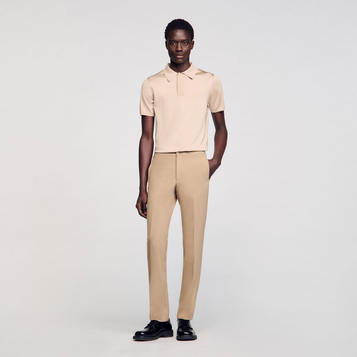 Sandro Jersey trousers Beige