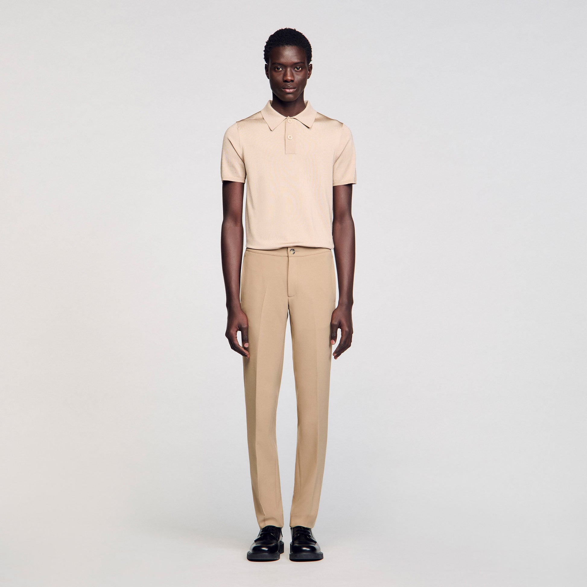 Sandro Jersey trousers Beige