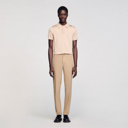 Sandro Jersey trousers Beige