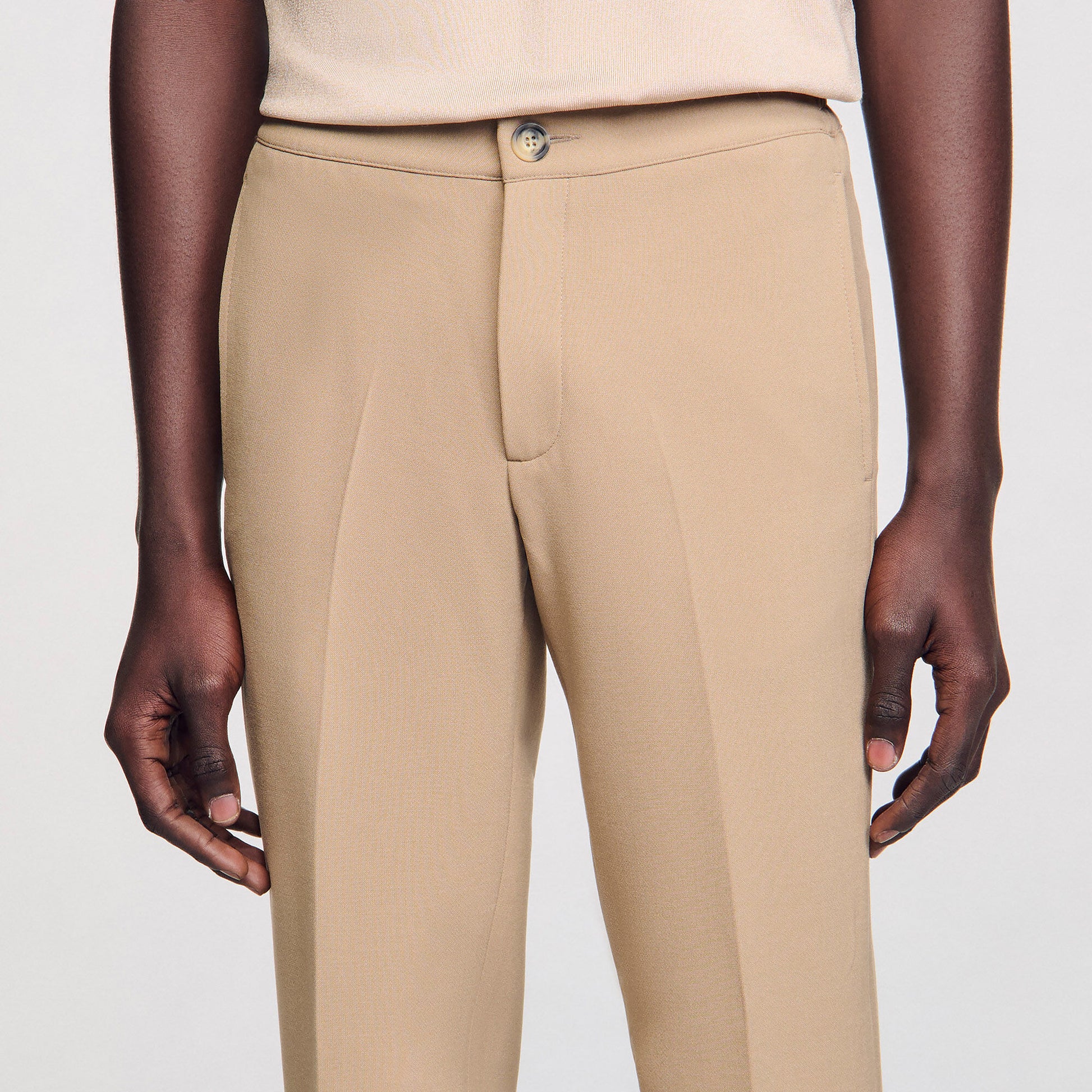Sandro Jersey trousers Beige
