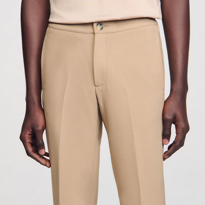 Sandro Jersey trousers Beige