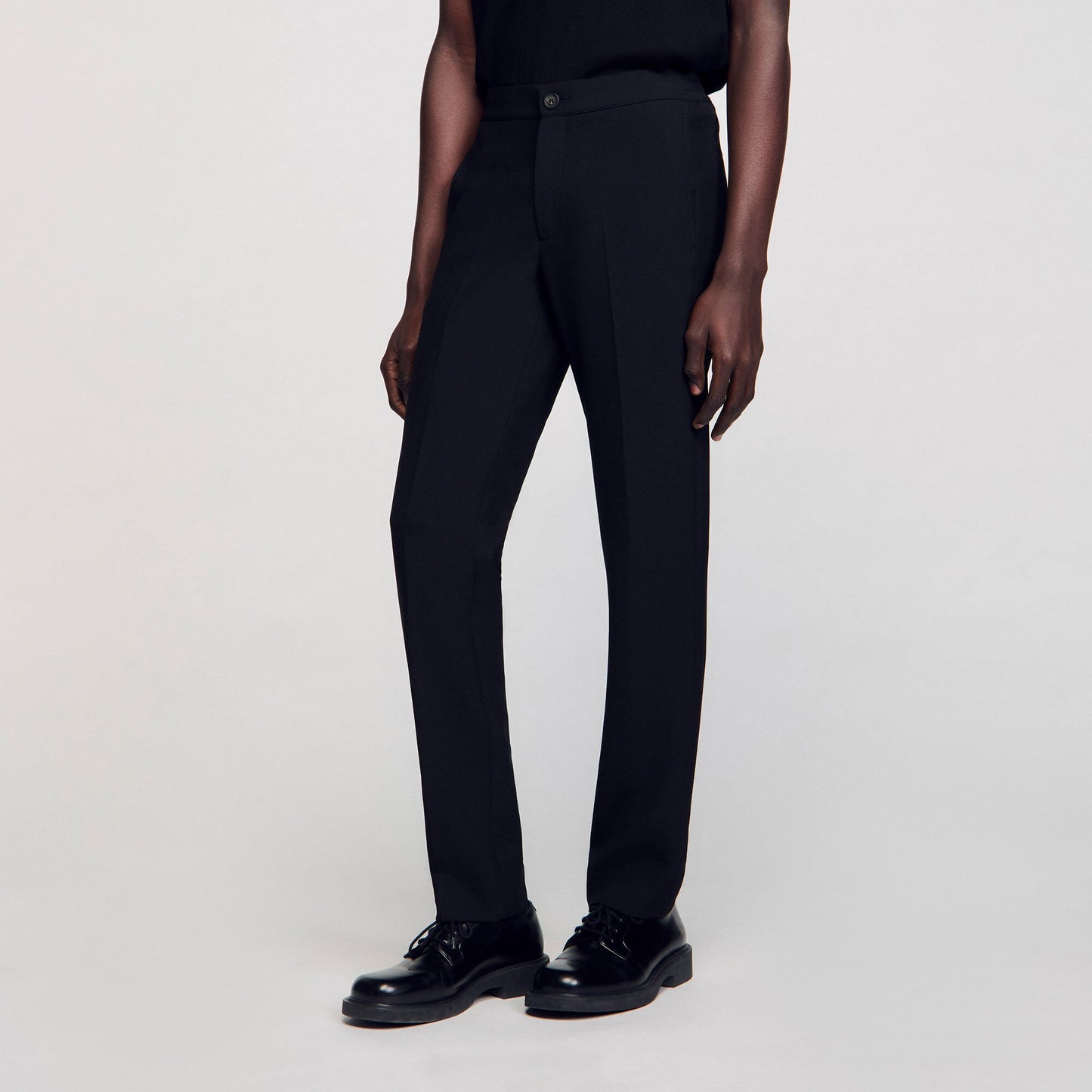 Sandro Jersey trousers Black
