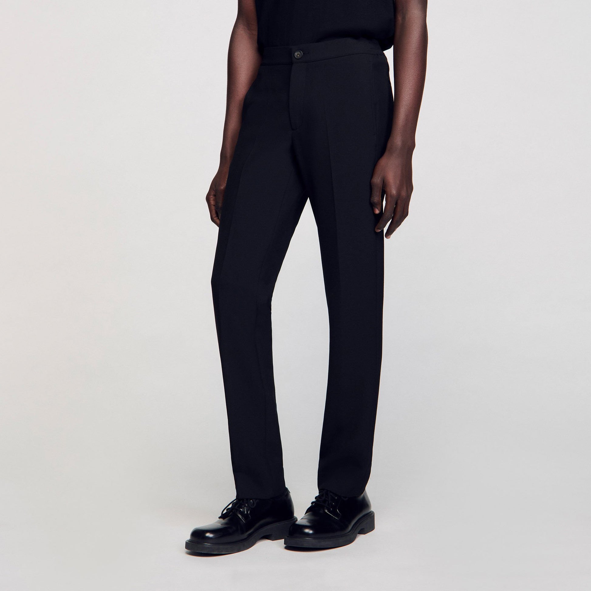 Sandro Jersey trousers Black