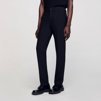 Sandro Jersey trousers Black