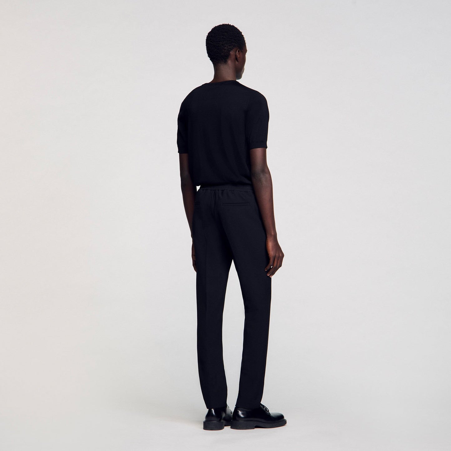Sandro Jersey trousers Black