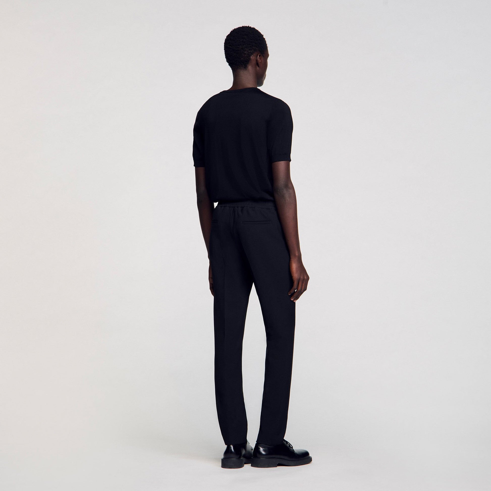 Sandro Jersey trousers Black