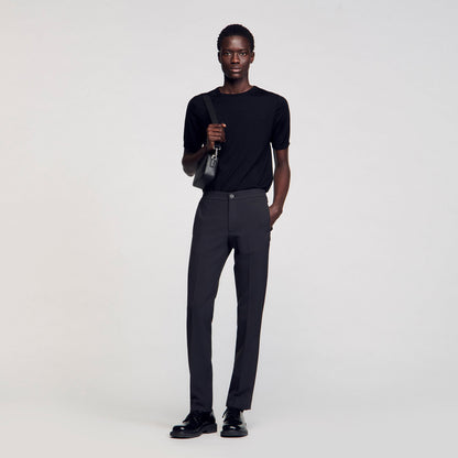 Sandro Jersey trousers Dark Grey