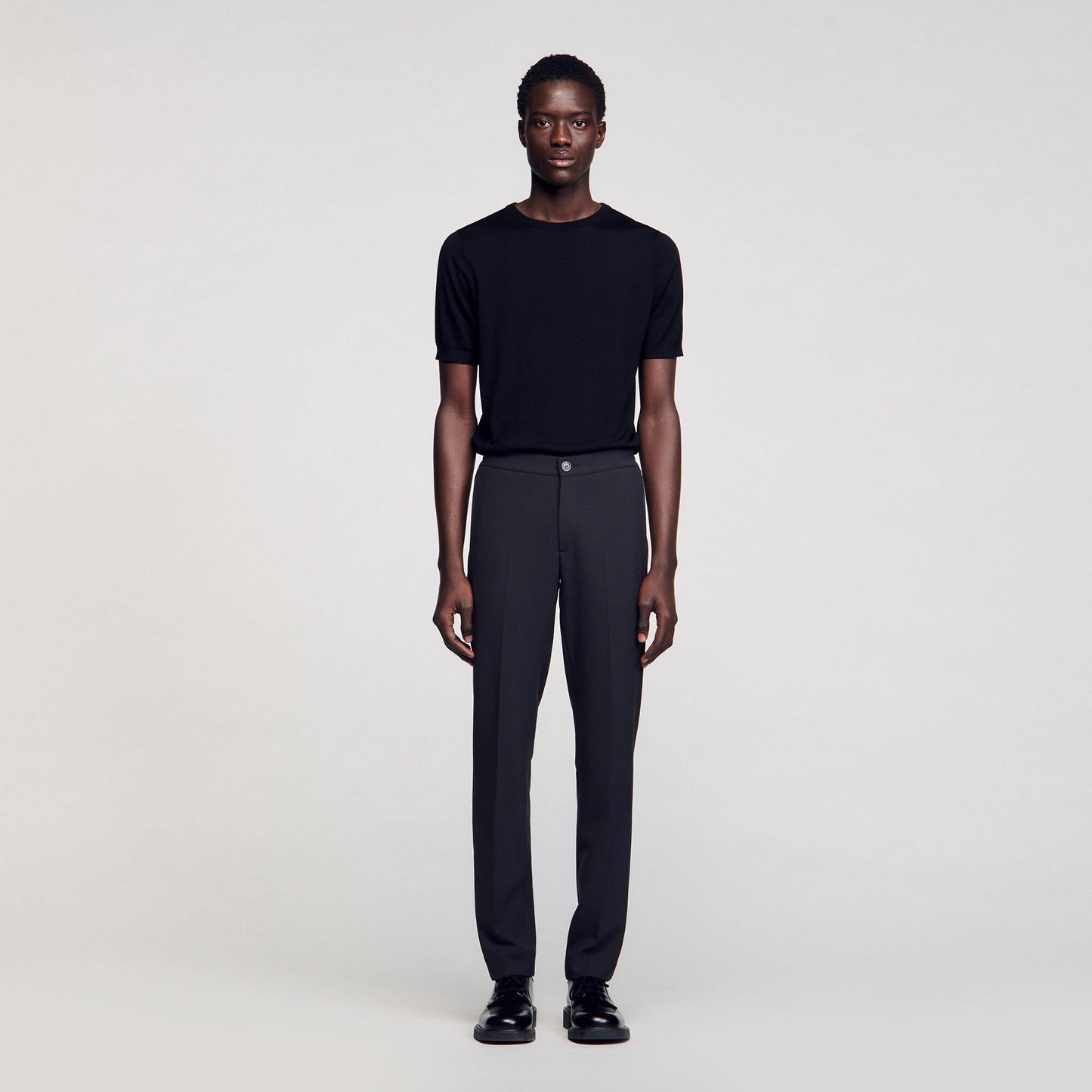 Sandro Jersey trousers Dark Grey