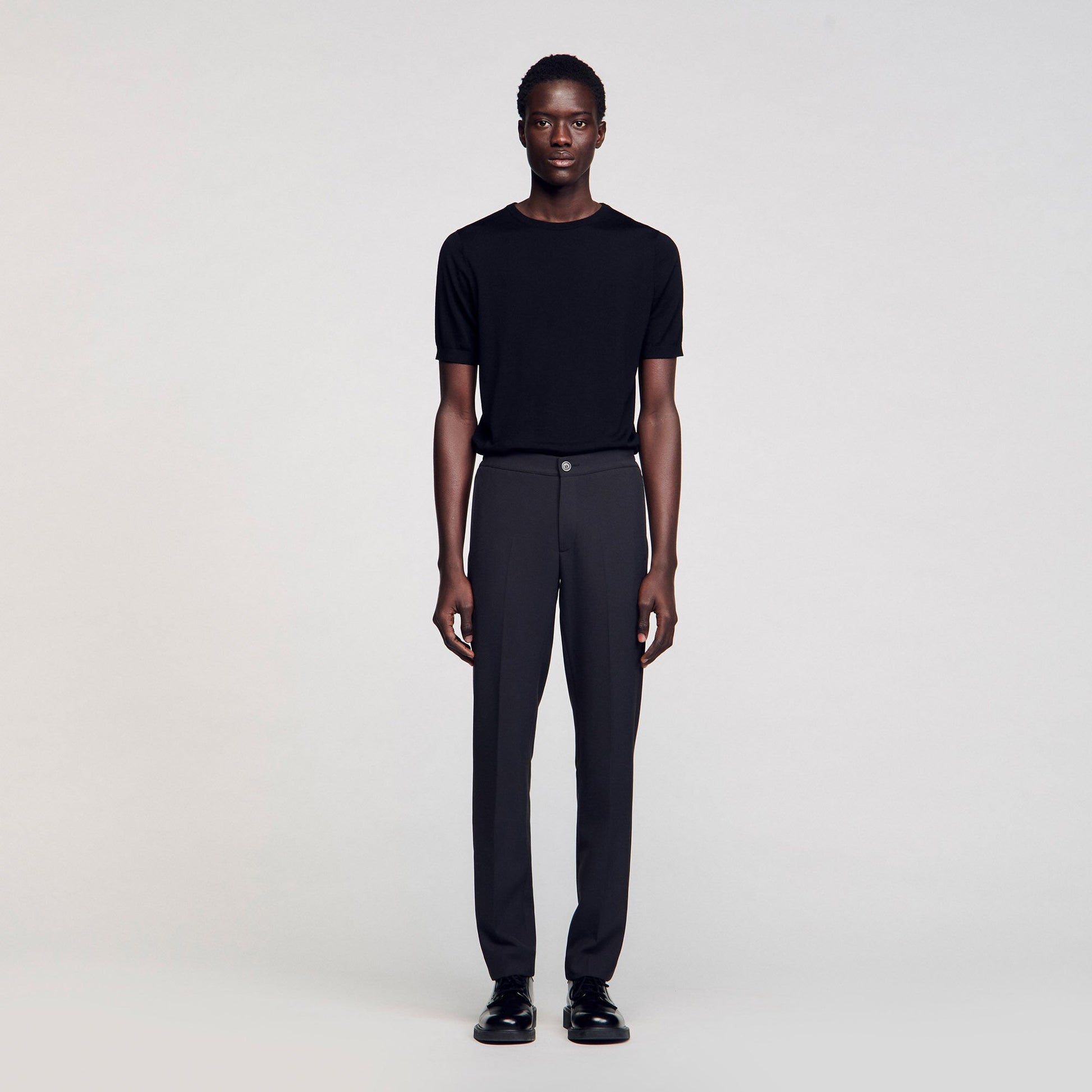 Sandro Jersey trousers Dark Grey