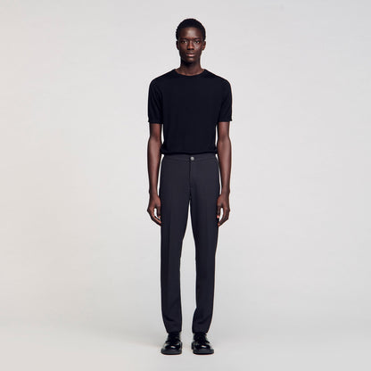 Sandro Jersey trousers Dark Grey