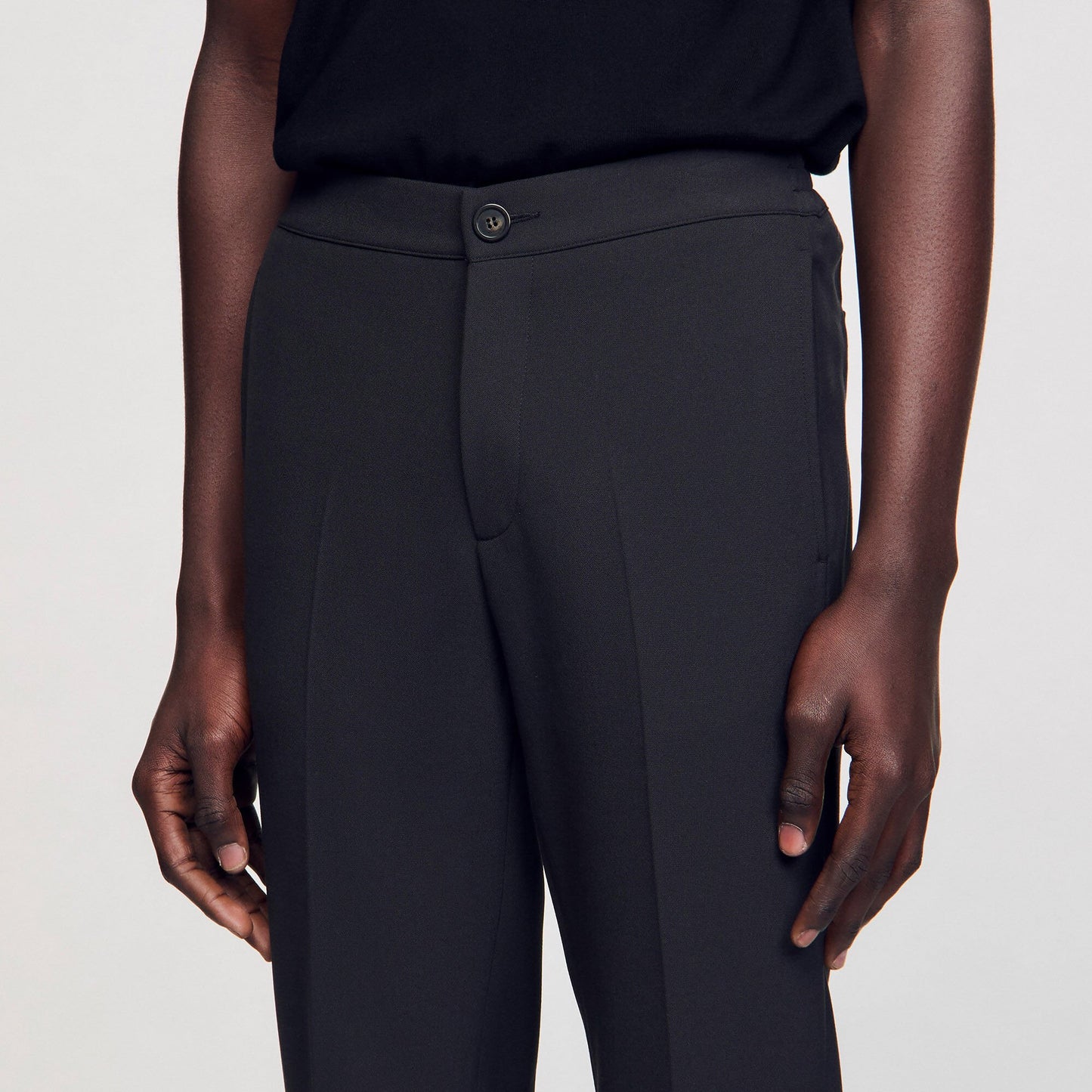 Sandro Jersey trousers Dark Grey
