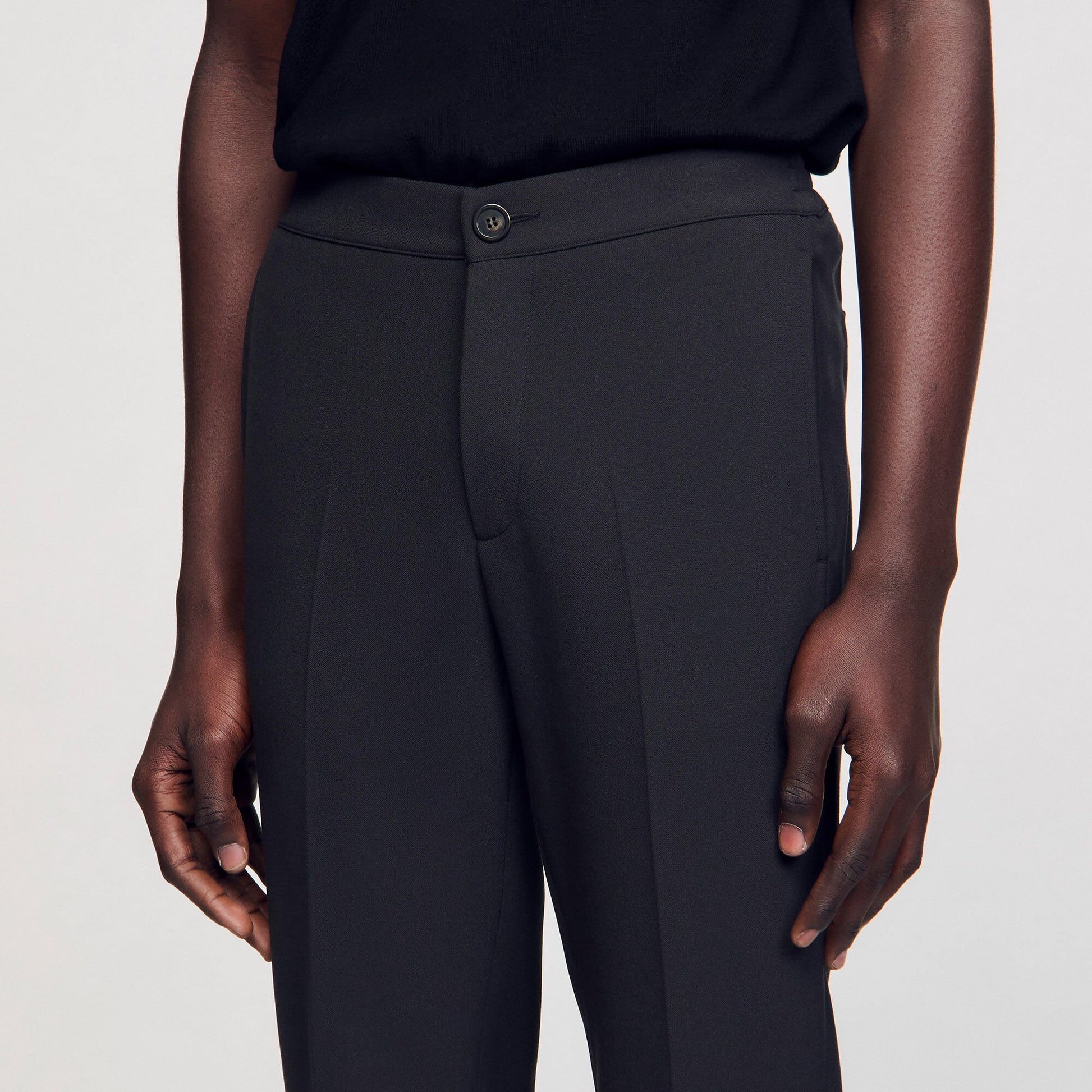 Sandro Jersey trousers Dark Grey
