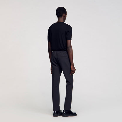 Sandro Jersey trousers Dark Grey