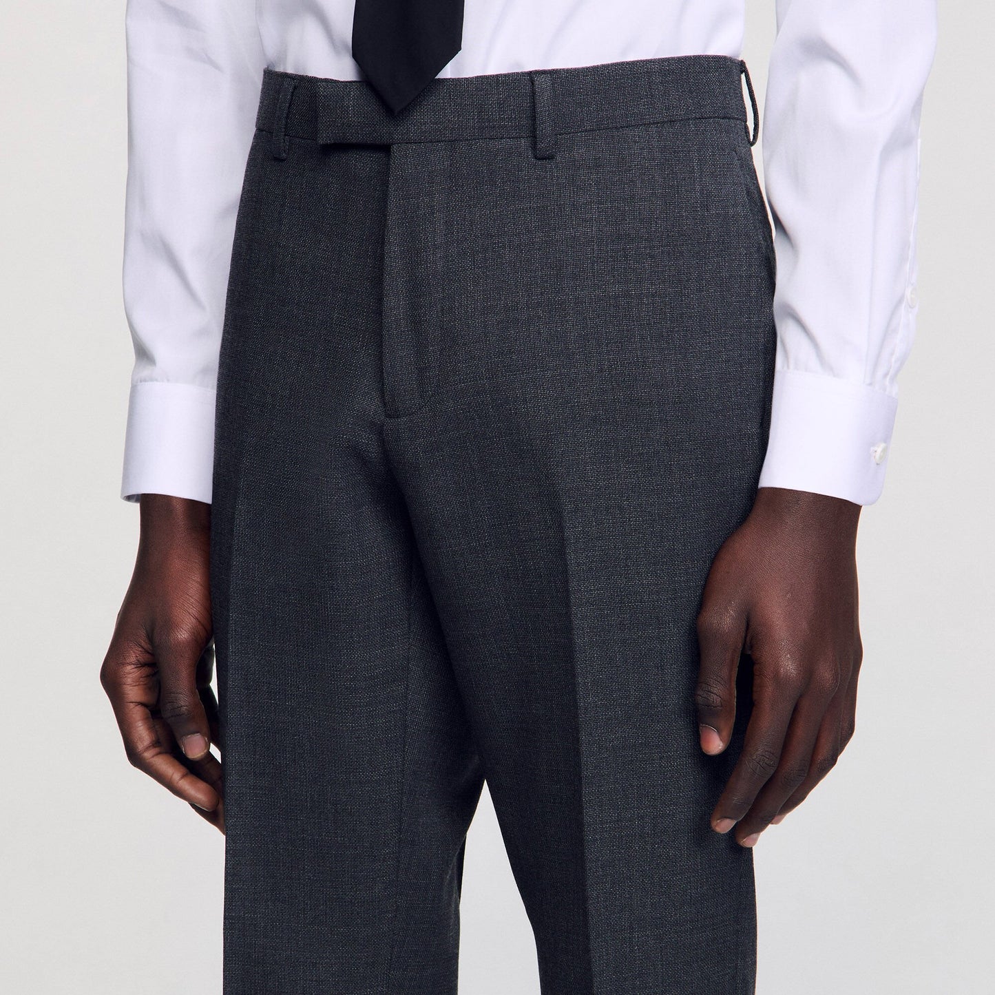Sandro Wool suit trousers Mocked Grey
