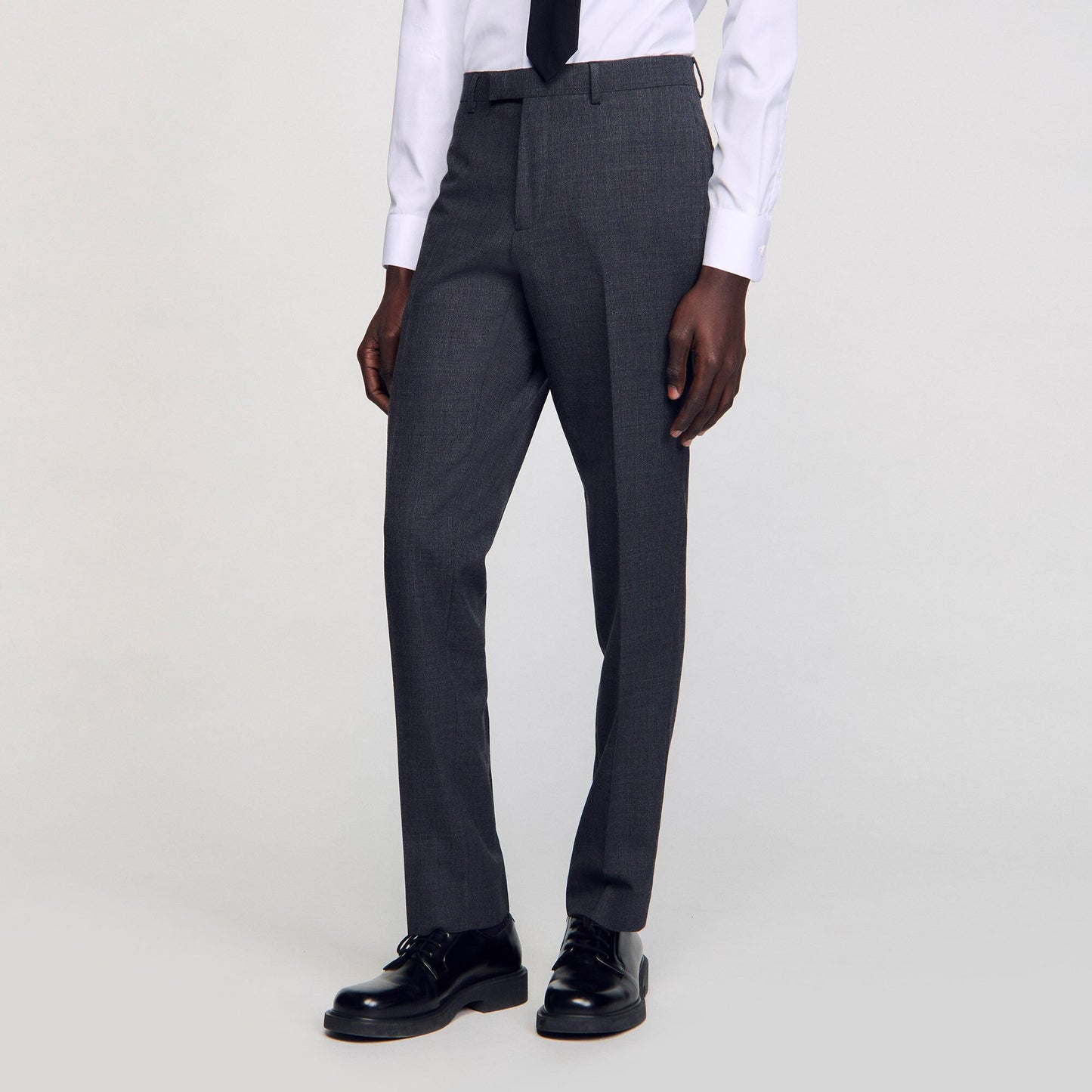 Sandro Wool suit trousers Mocked Grey