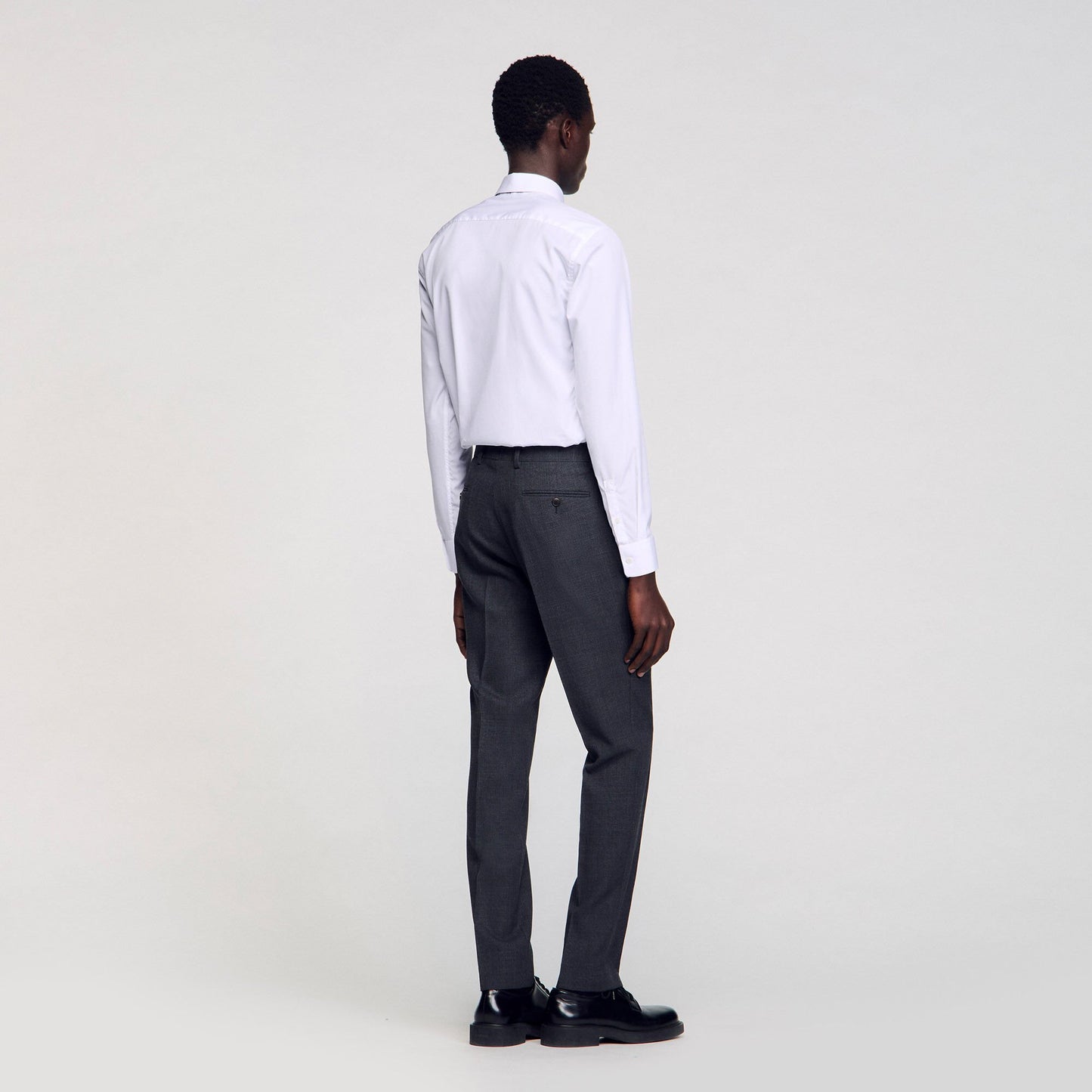 Sandro Wool suit trousers Mocked Grey