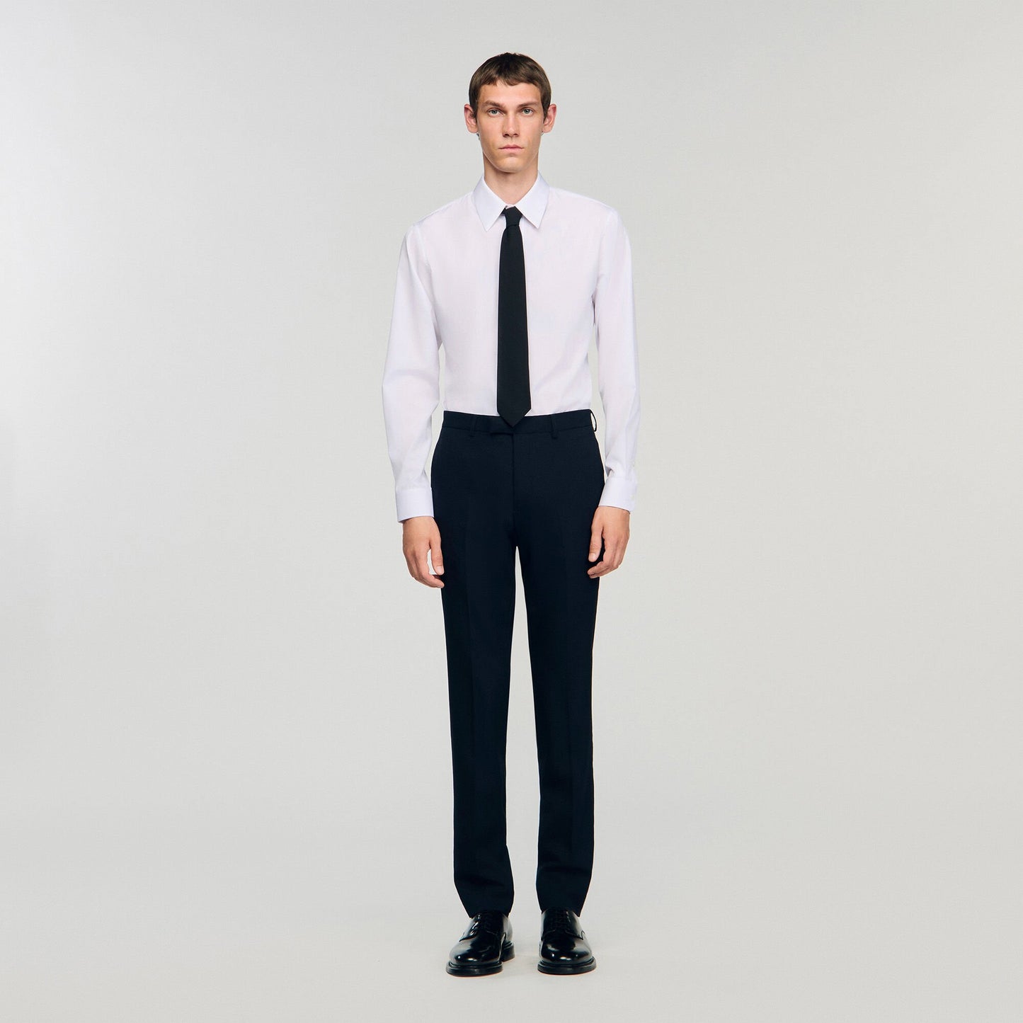 Sandro Wool suit trousers Navy Blue