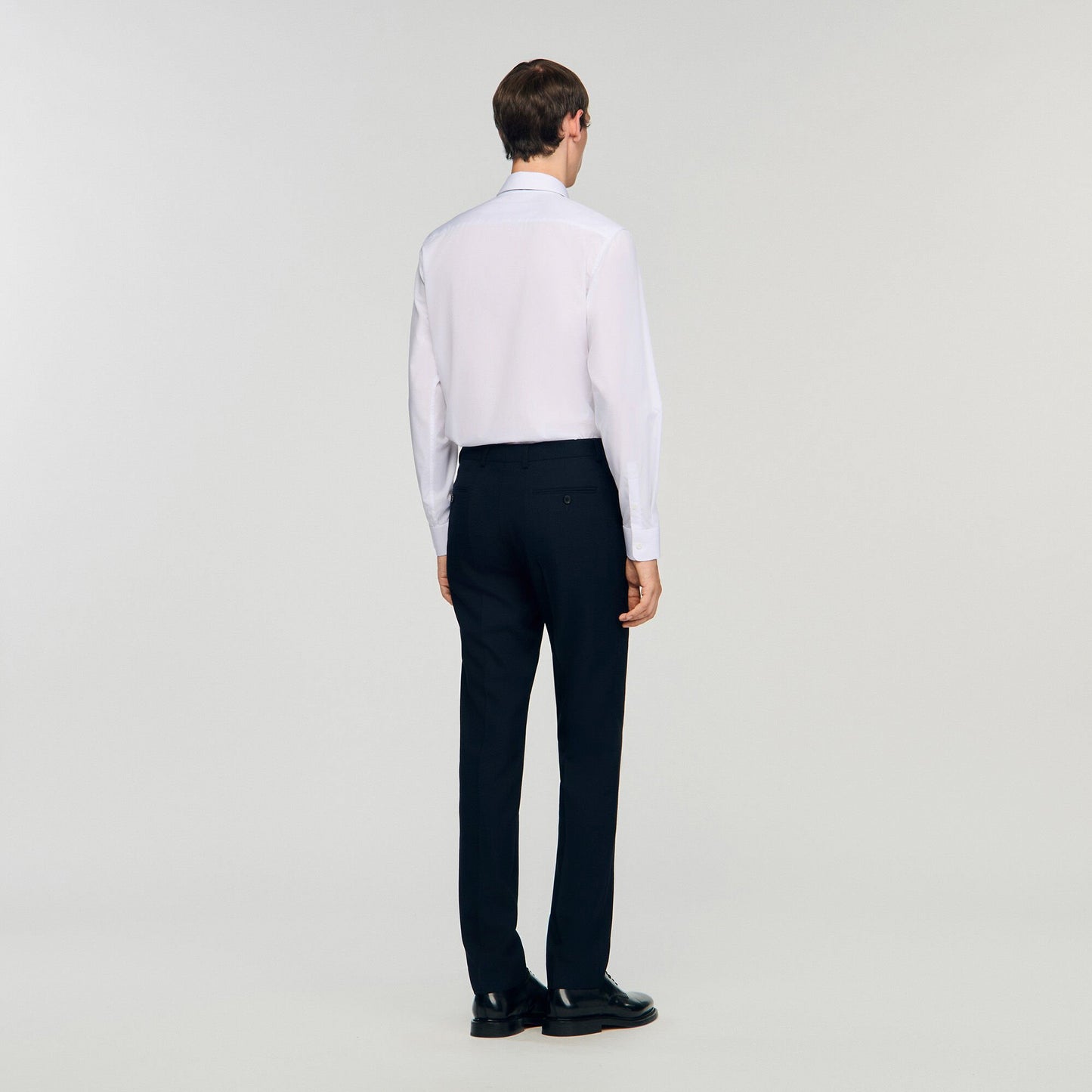 Sandro Wool suit trousers Navy Blue