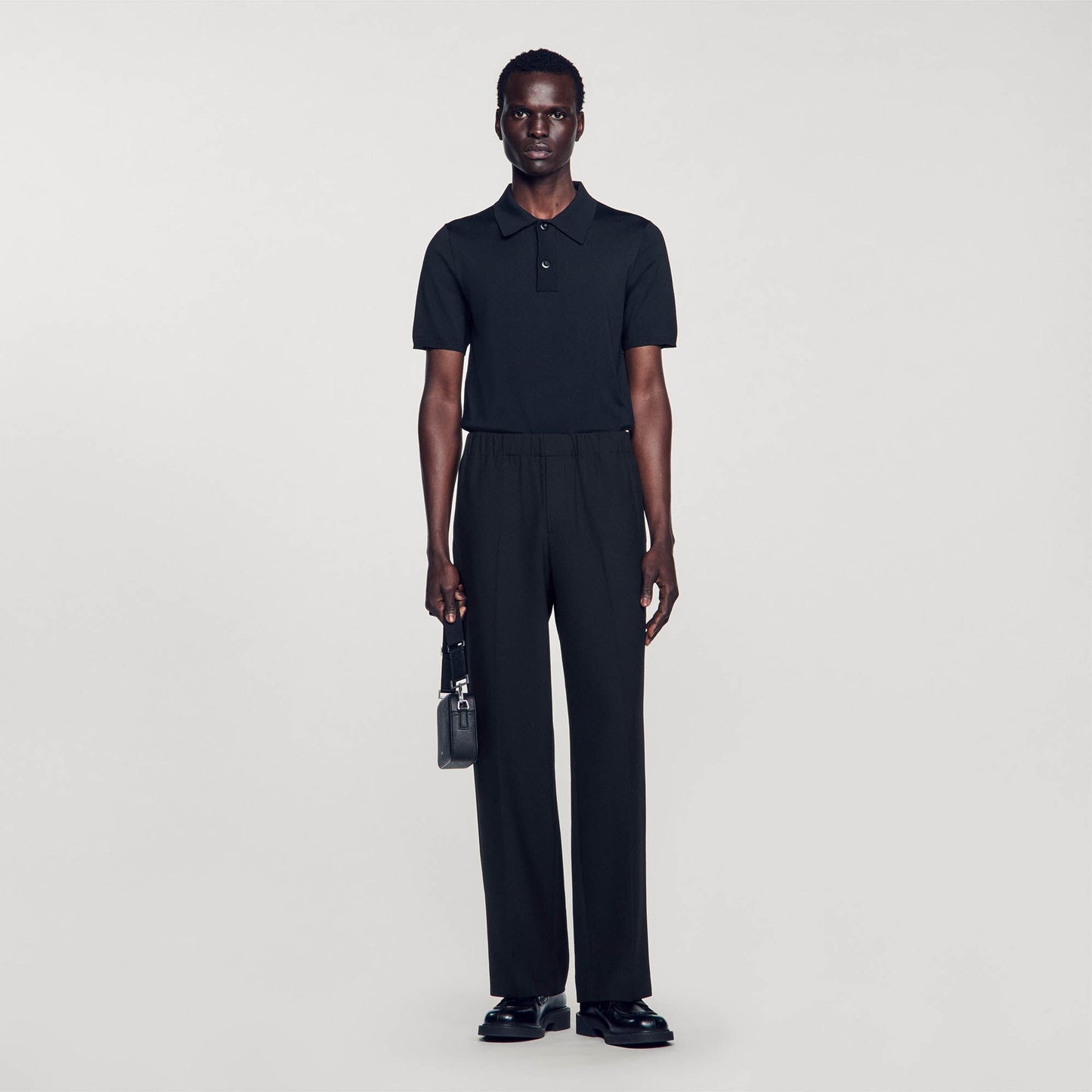 Sandro Wide-leg trousers Black