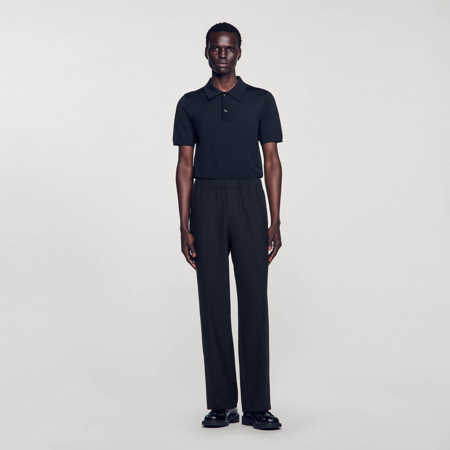 Sandro Wide-leg trousers Black