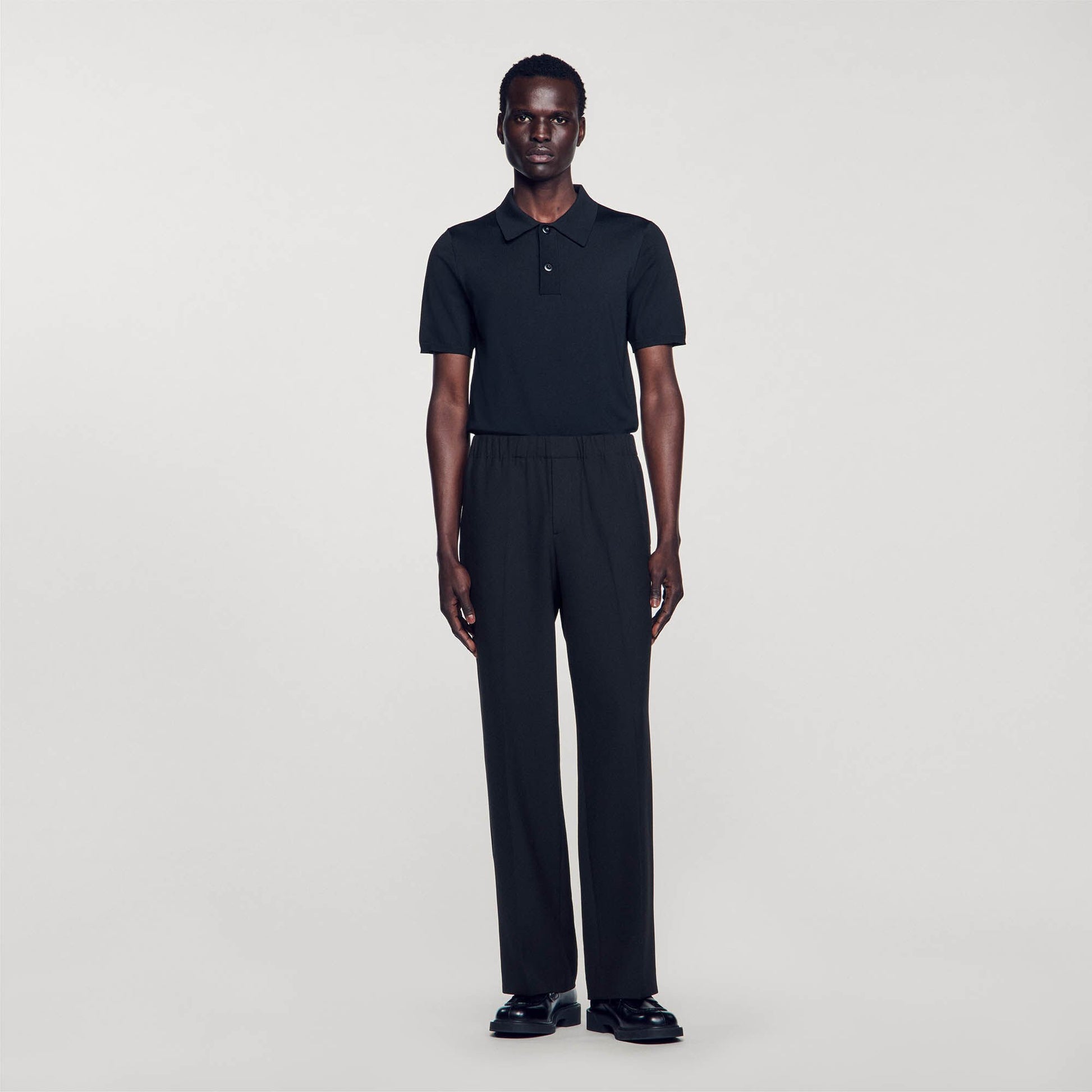 Sandro Wide-leg trousers Black