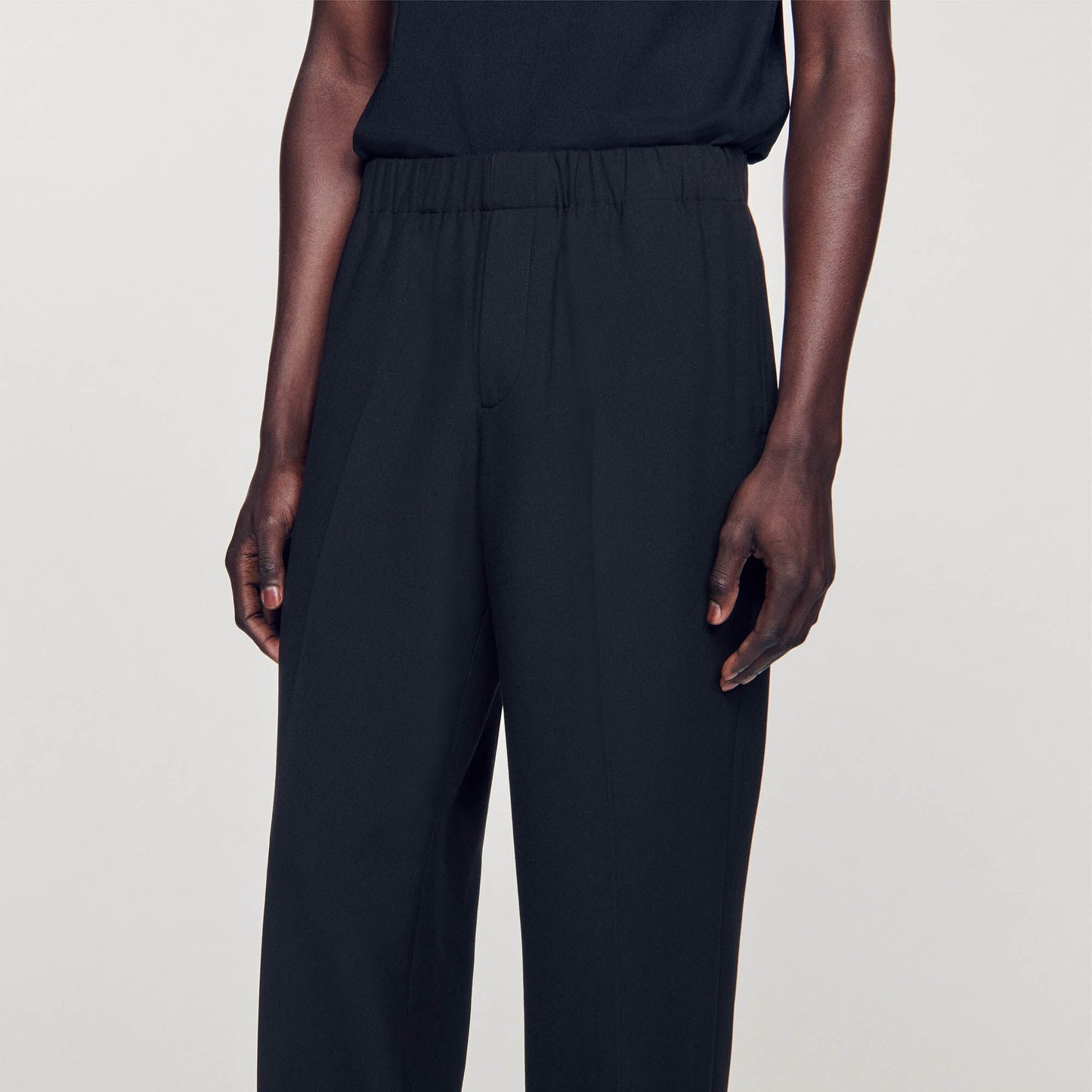 Sandro Wide-leg trousers Black