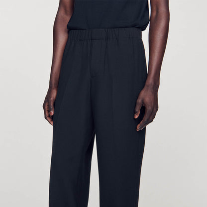 Sandro Wide-leg trousers Black