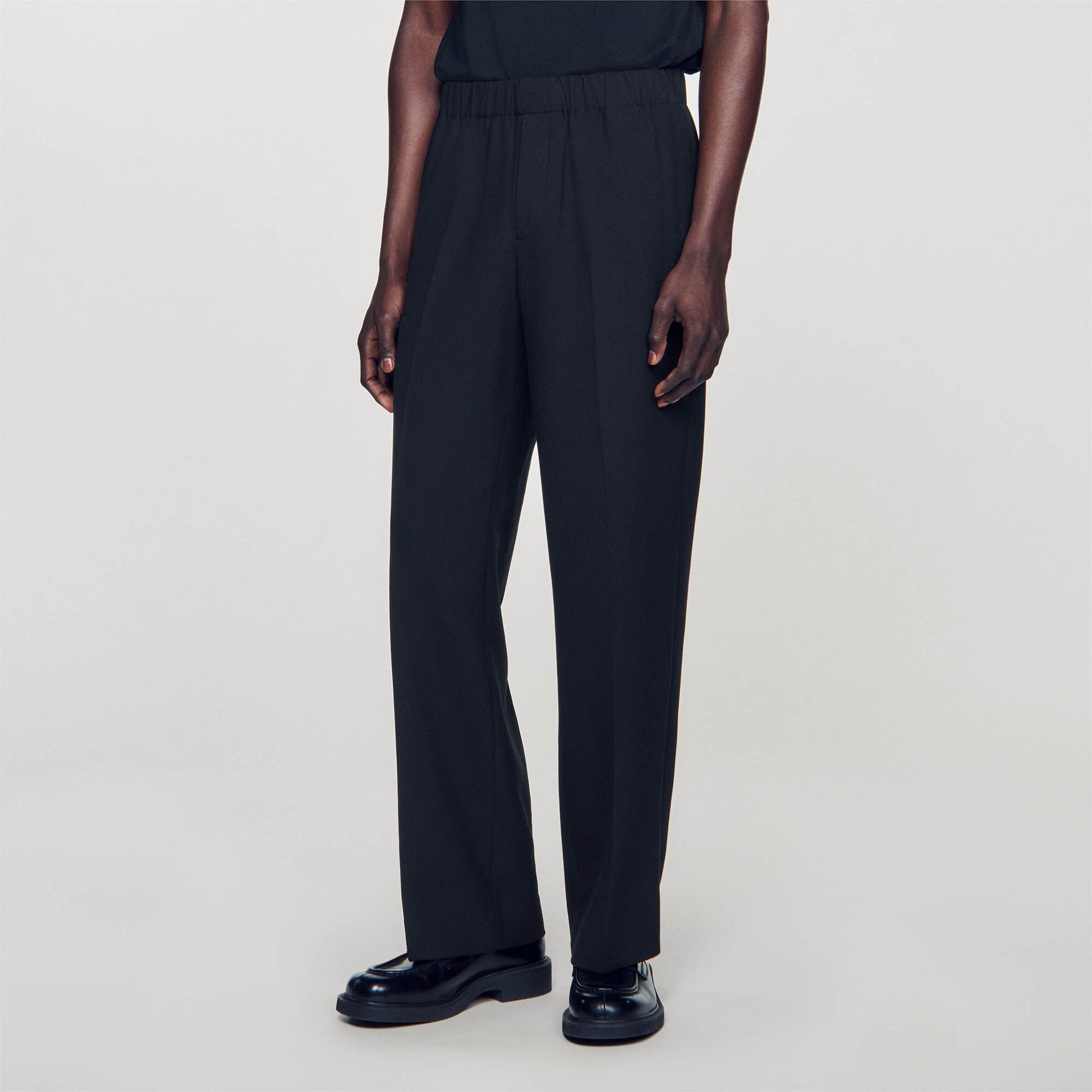 Sandro Wide-leg trousers Black