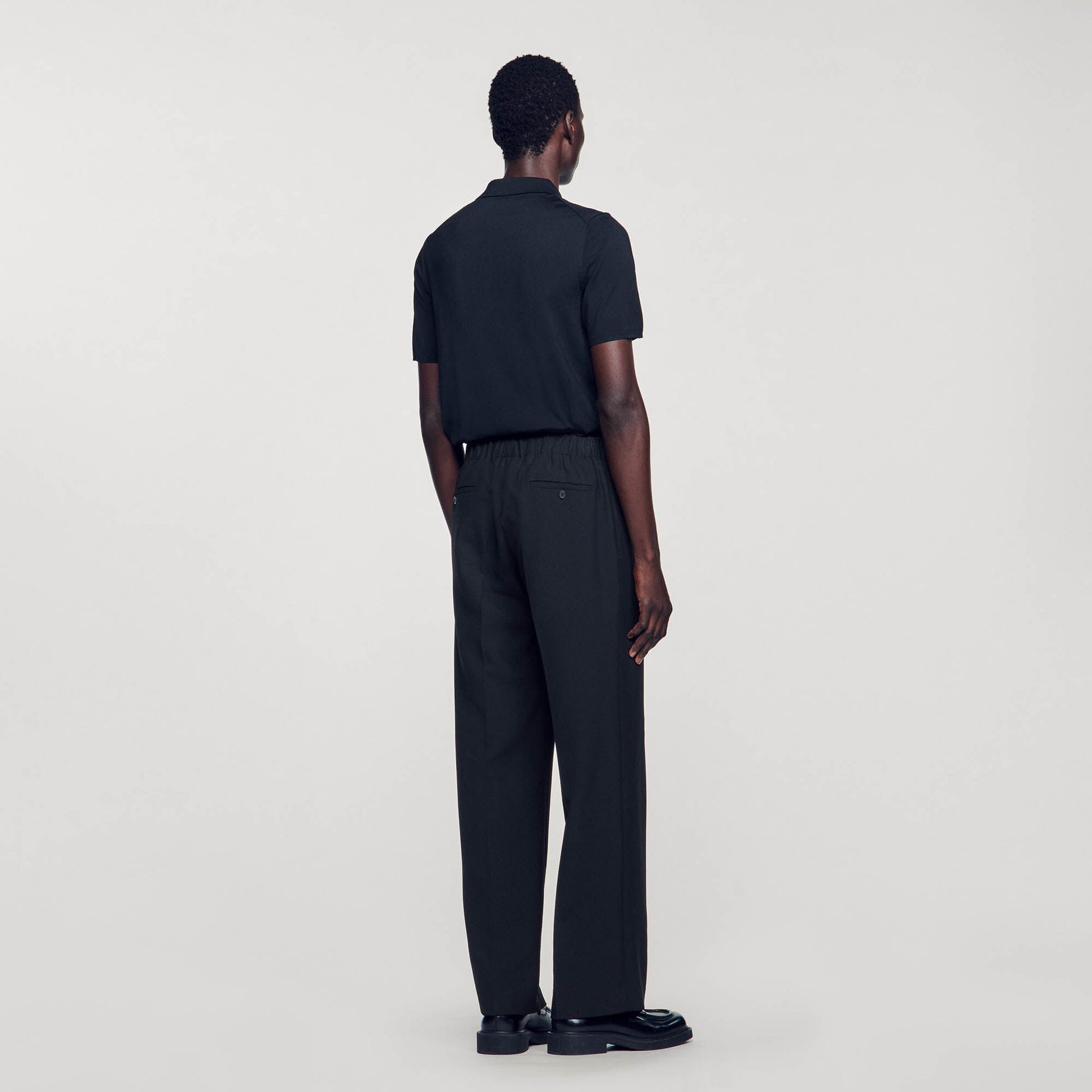 Sandro Wide-leg trousers Black