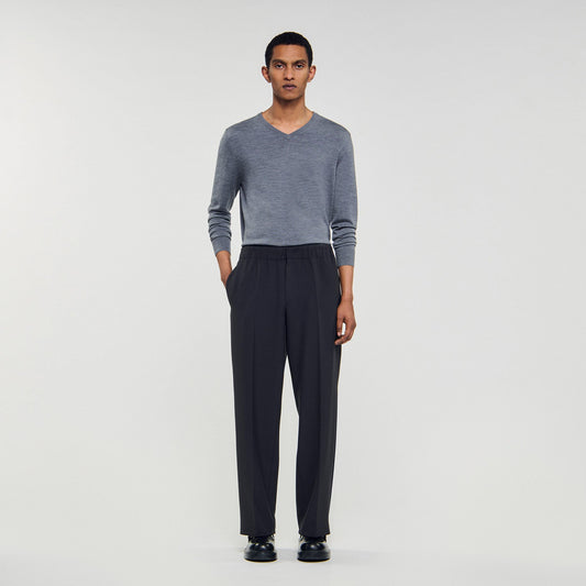 Sandro Wide-leg trousers Dark Grey