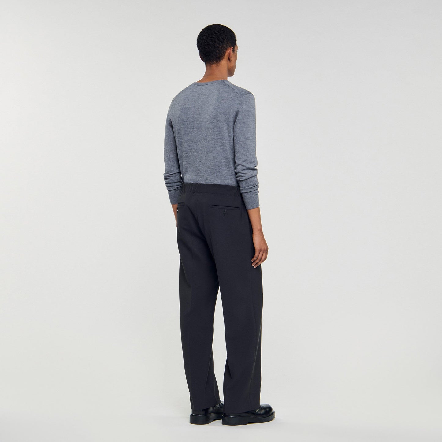 Sandro Wide-leg trousers Dark Grey