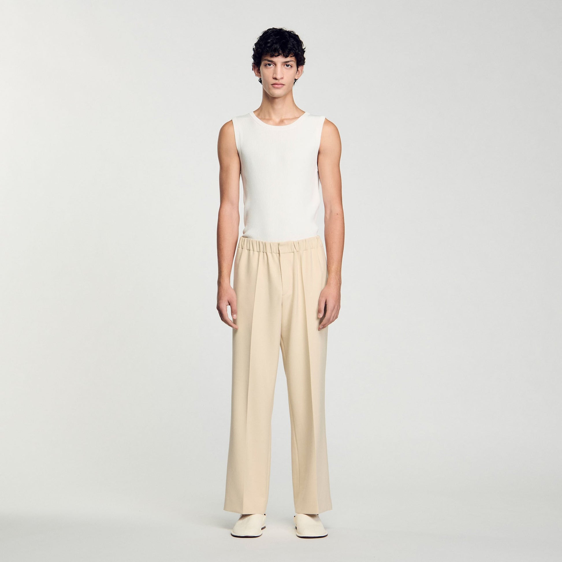 Sandro Wide-leg trousers Oats