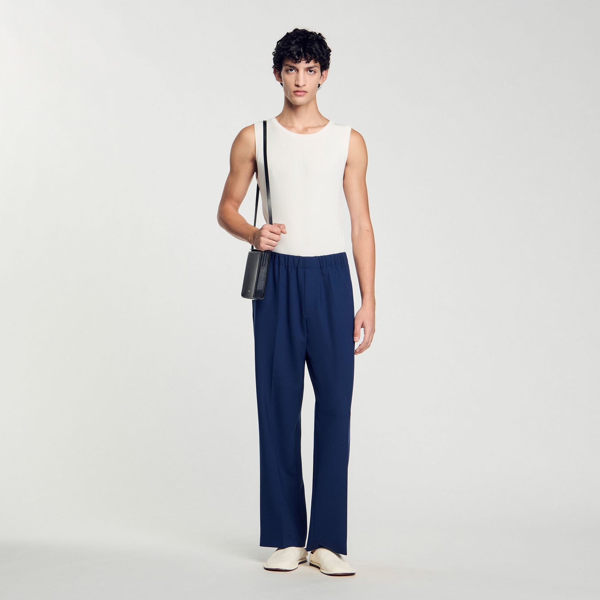 Sandro Wide-leg trousers Royal Blue