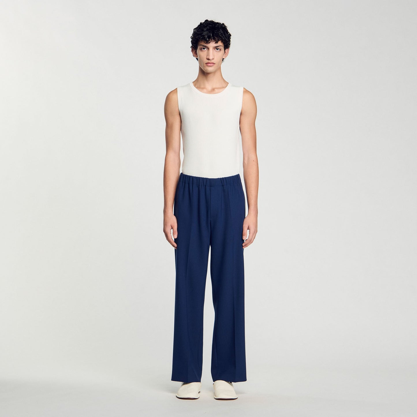 Sandro Wide-leg trousers Royal Blue